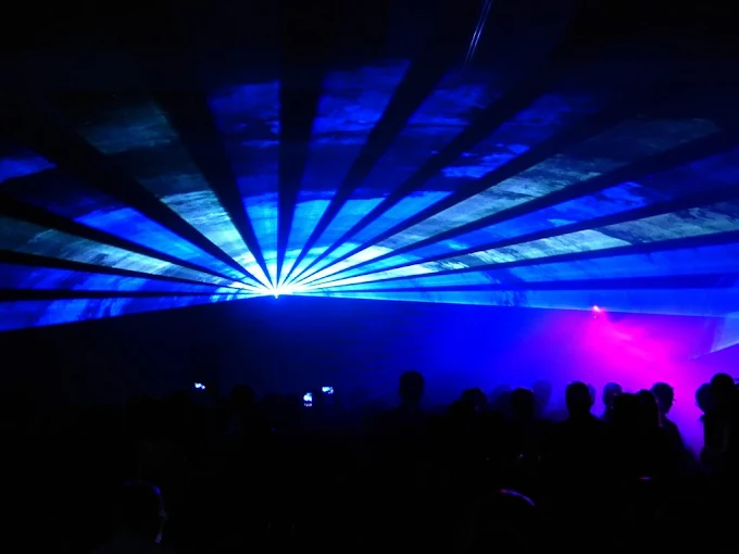 Lasershow Silight blau